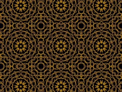 Pattern Gold Illustrazione stock
