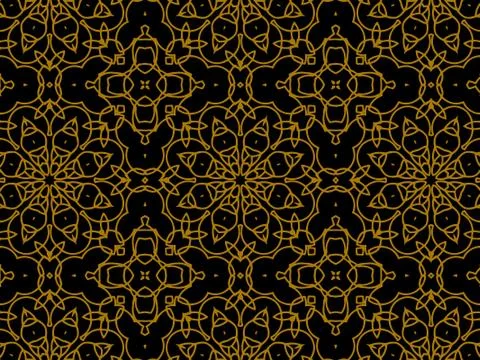 Pattern Gold Stock Illustration