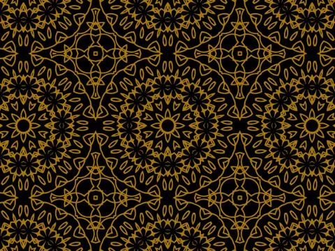 Pattern Gold Stock Illustration