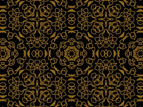 Pattern Gold Stock Illustration