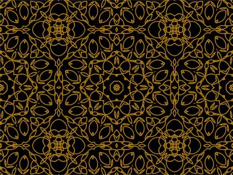 Pattern Gold Stock Illustration