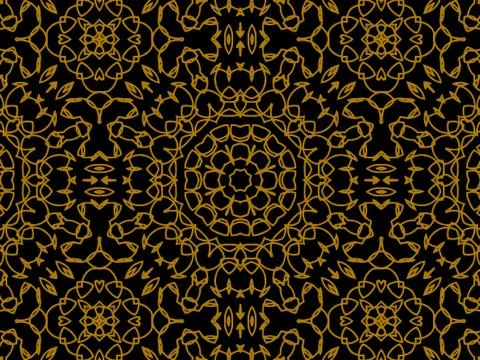 Pattern Gold Stock Illustration