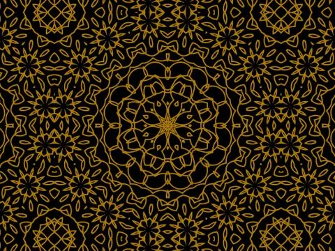 Pattern Gold Illustrazione stock