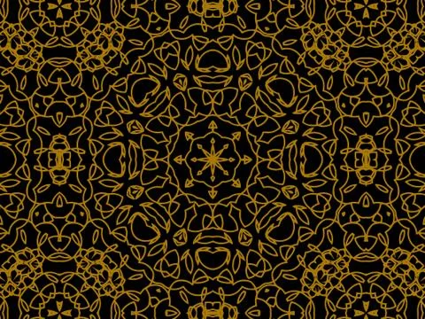 Pattern Gold Illustrazione stock