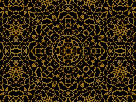 Pattern Gold Illustrazione stock