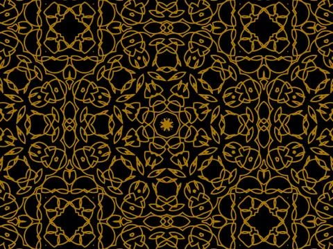 Pattern Gold Stock Illustration
