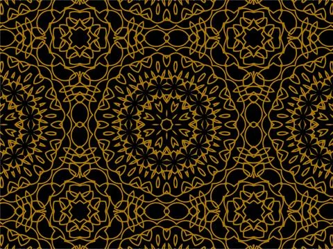 Pattern Gold Stock Illustration