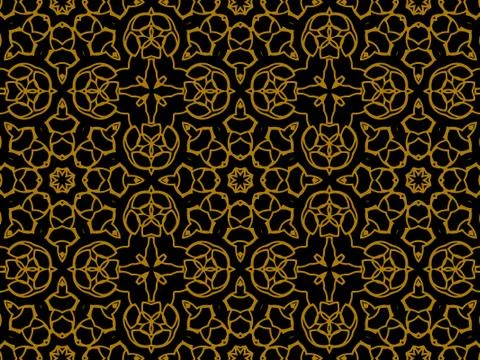 Pattern Gold Stock Illustration