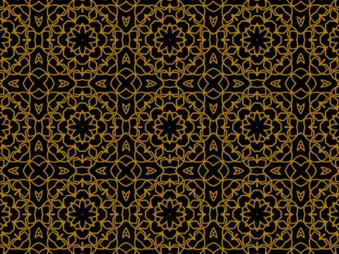 Pattern Gold Stock Illustration