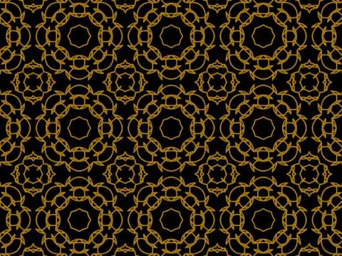 Pattern Gold Illustrazione stock