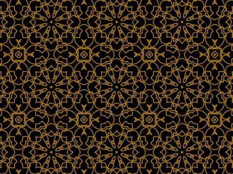 Pattern Gold Illustrazione stock