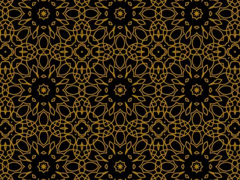 Pattern Gold Illustrazione stock