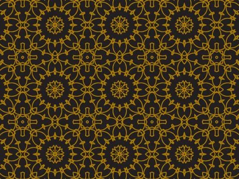 Pattern Gold Stock Illustration