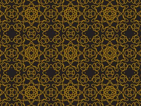 Pattern Gold Stock Illustration