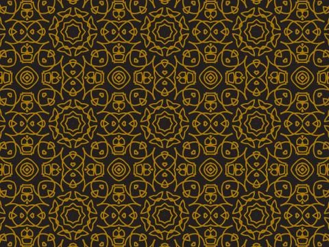 Pattern Gold Stock Illustration