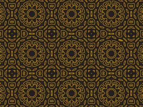Pattern Gold Stock Illustration