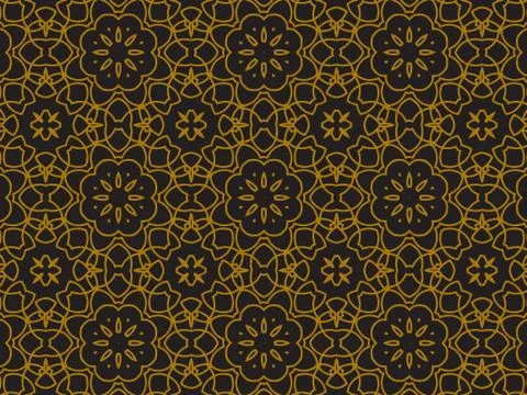 Pattern Gold Illustrazione stock