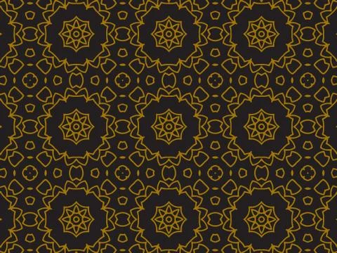 Pattern Gold Stock Illustration