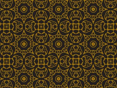 Pattern Gold Stock Illustration