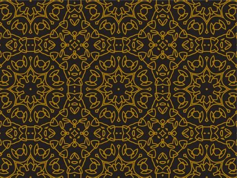 Pattern Gold Illustrazione stock
