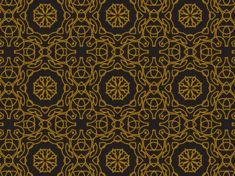 Pattern Gold Stock Illustration