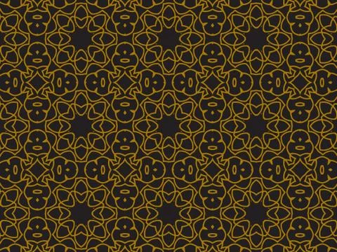 Pattern Gold Stock Illustration