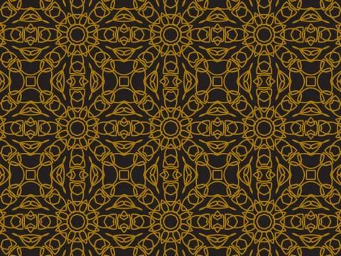 Pattern Gold Stock Illustration