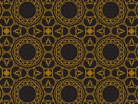 Pattern Gold Stock Illustration