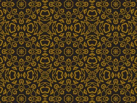 Pattern Gold Illustrazione stock