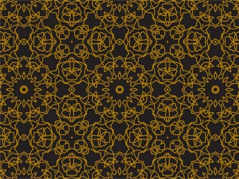 Pattern Gold Stock Illustration