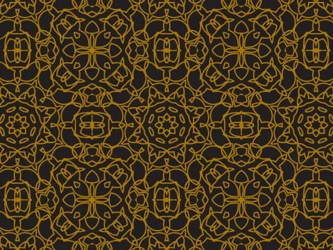 Pattern Gold Stock Illustration