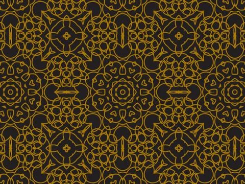 Pattern Gold Stock Illustration