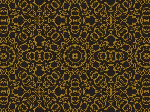 Pattern Gold Illustrazione stock