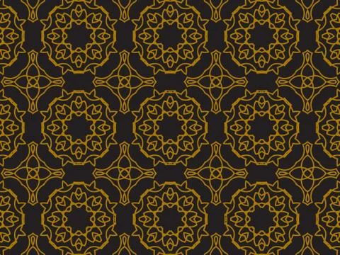 Pattern Gold Stock Illustration