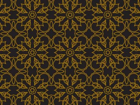 Pattern Gold Stock Illustration