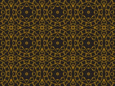 Pattern Gold Stock Illustration