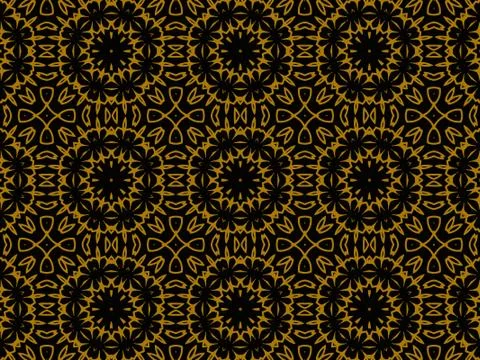 Pattern Gold Stock Illustration