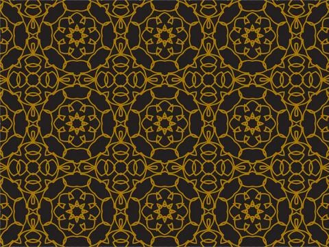 Pattern Gold Illustrazione stock