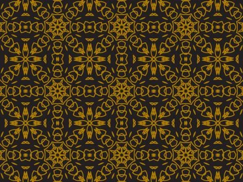 Pattern Gold Illustrazione stock