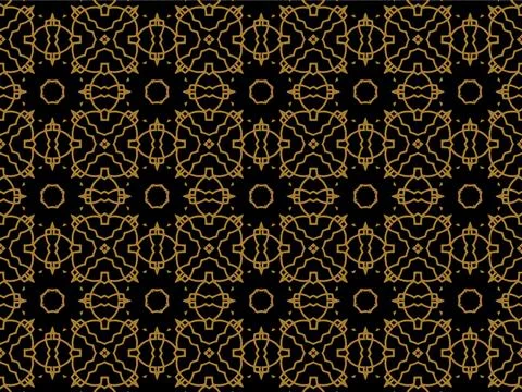Pattern Gold Stock Illustration