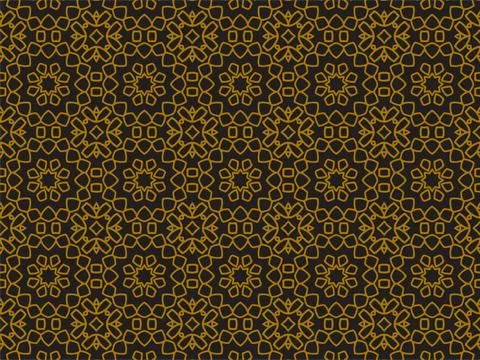 Pattern Gold Illustrazione stock