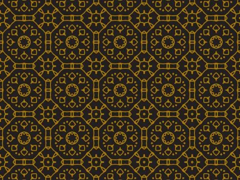 Pattern Gold Illustrazione stock