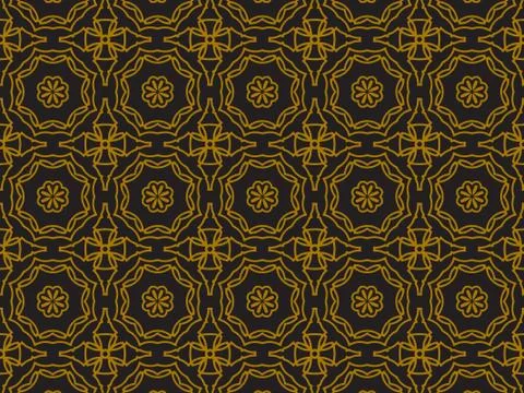 Pattern Gold Illustrazione stock