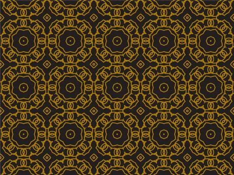 Pattern Gold Stock Illustration
