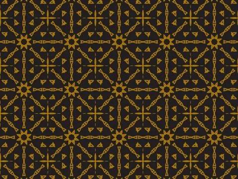 Pattern Gold Stock Illustration