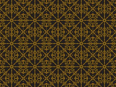 Pattern Gold Illustrazione stock