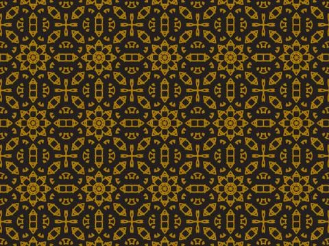 Pattern Gold Stock Illustration