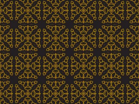 Pattern Gold Illustrazione stock