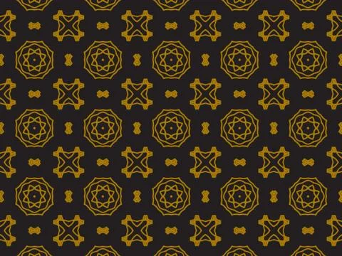 Pattern Gold Illustrazione stock