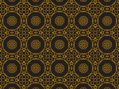 Pattern Gold Illustrazione stock